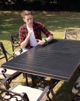 The "San Remo" 6-Seater Outdoor Dining Set - Antique Copper
