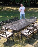 The "Highgrove" 8-Seater Luxury Garden Dining Set - Antique Copper