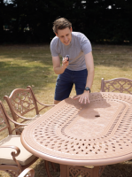 The "Florentine" 6-Seater Garden Dining Set - Terracotta
