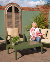 "Arco Verde" Sage Green Garden Lounge Furniture Set