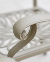 Scroll Arm Rest on Garden Chair Scroll Arm Rest on Garden Chair