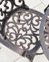 Scroll Design Copper Garden Seat Scroll Design Copper Garden Seat