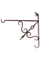 Scroll Effect Single Basket Hanging Basket Bracket For Lamp Posts Scroll Effect Single Basket Hanging Basket Bracket For Lamp Posts