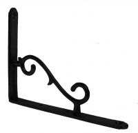 Scroll Design Shelf bracket Finished in Black