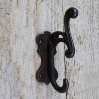 Iron Coat Hook With a Scrolled Design Iron Coat Hook With a Scrolled Design