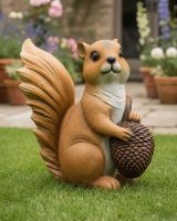 Sculpture Of A Squirrel With A Pinecone Digital Illustration
