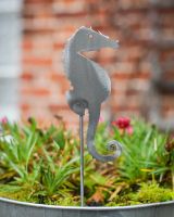 Seahorse Artistic Plant Pot Spike - Set of Two Seahorse Artistic Plant Pot Spike - Set of Two