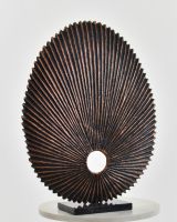 Seashell Inspired Cast Aluminium Home Sculpture side view