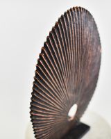 Seashell Inspired Cast Aluminium Home Sculpture high angle