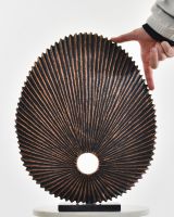 Seashell Inspired Cast Aluminium Home Sculpture to scale