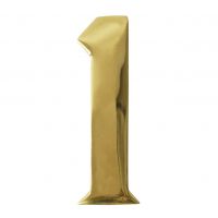 Polished Brass Self Adhesive Number 1 Polished Brass Self Adhesive Number 1