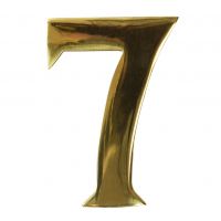 Polished Brass Self Adhesive Number 7 Polished Brass Self Adhesive Number 7