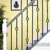 Set of 2 Grosvenor Rope Twist Stair Spindles - Pattern 1