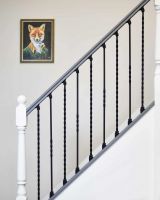  Matte Black "Enfield" Steel Stair Spindles
