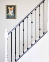 Matte Black "Enfield" Steel Stair Spindles