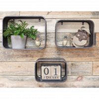 Set of 3 Industrial Shelves in Use Set of 3 Industrial Shelves in Use