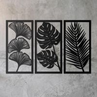 Tropical Leaf Set of Three Wall Art  Tropical Leaf Set of Three Wall Art