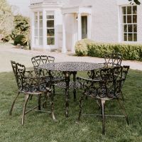 Antique Bronze "Edworth Manor" Four Seater Dining Set 