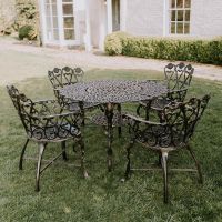 Antique Bronze "Wootton House" Four Seat Dining Set  Antique Bronze "Wootton House" Four Seat Dining Set