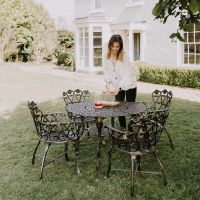 Antique Bronze "Wootton House" Dining Set  Antique Bronze "Wootton House" Dining Set