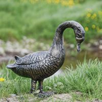 Brushed Gold Goose Sculpture Brushed Gold Goose Sculpture