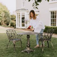 Heart Scrolled Table & Chair Set