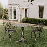 "Penrose" Brushed Gold Dining Set 