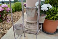 Shabby Chic Aged Cream Plant Stand Shabby Chic Aged Cream Plant Stand