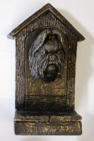 Door Stop Shitzu in a Warm Bronze Finish