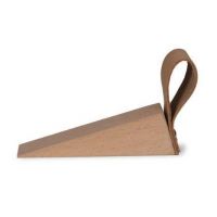 "Shoe Maker" Door Wedge Created Out of Wood & Leather
