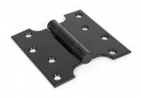 Short Midnight Black Parliament Hinge Pair
