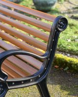 Arm On The Wood And Wrought Iron Denford Bench