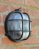 Traditional Black Nautical Round "Danby" Bulkhead Wall Light