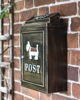 Oxford "Scottish Terrier" Wall Mounted Post Box Sided On  Oxford "Scottish Terrier" Wall Mounted Post Box Sided On