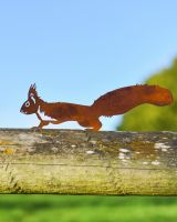 Squirrel Silhouette Fence Topper Designs - Set of Three Squirrel Side on Squirrel Silhouette Fence Topper Designs - Set of Three Squirrel Side on