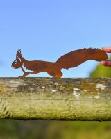 Squirrel Silhouette Fence Topper Designs - Set of Three side on Squirrel to scale Squirrel Silhouette Fence Topper Designs - Set of Three side on Squirrel to scale