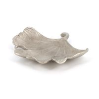 Ginkgo Leaf Design Dish in Silver 