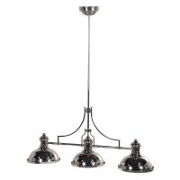 Silver "Pool Table" Hanging Light