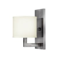 "Holmark House" Simplistic Contemporary Wall Light With Cream Shade "Holmark House" Simplistic Contemporary Wall Light With Cream Shade