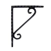 Simplistic Scrolled Iron Shelf Bracket 