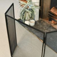 Close-up of the Top of the Simplistic Square Three Fold Fireguard