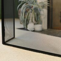 Close-up of the Mesh on the Simplistic Square Three Fold Fireguard