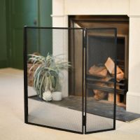 Simplistic Square Three Fold Fireguard in Situ