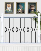 Single Diamond Stair Spindle on Landing