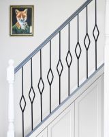 Single Diamond Stair Spindle on Stairs