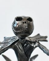 Close up of The Sitting Pumpkin King Sculpture Head