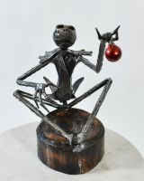 The Sitting Pumpkin King Sculpture