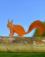 Squirrel Silhouette Fence Topper Designs - Set of Three sitting Squirrel close up Squirrel Silhouette Fence Topper Designs - Set of Three sitting Squirrel close up