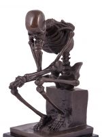 Pensive Skeleton Ornament 