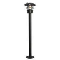 "Skive" Contemporary Miniature Lamp Post Set in Black 